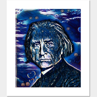 Franz Liszt Dark night Portrait | Franz Liszt Artwork 5 Posters and Art